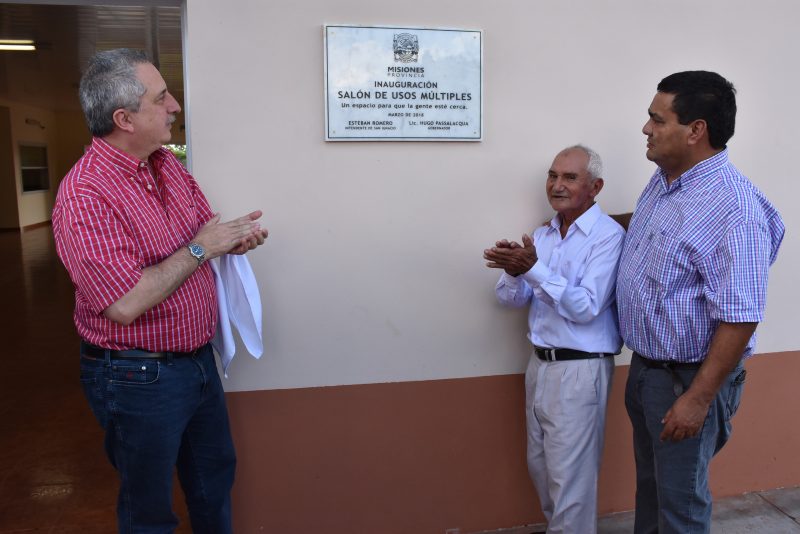 San Ignacio: inauguran un SUM y el Centro Cívico