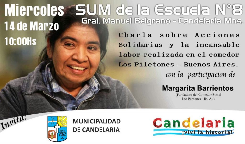 Margarita Barrientos visitará este miércoles una escuela de Candelaria