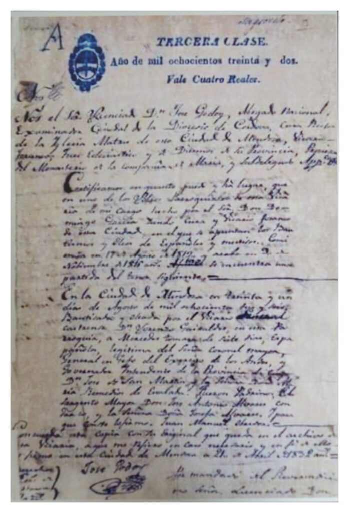 La Legislatura recibió documentación vinculada al general San Martín