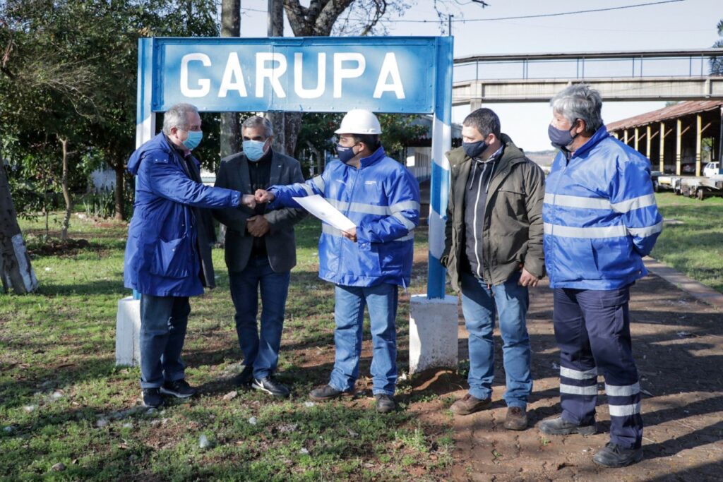 Passalacqua visitó la estación de Garupá y celebró la reactivación ferroviaria