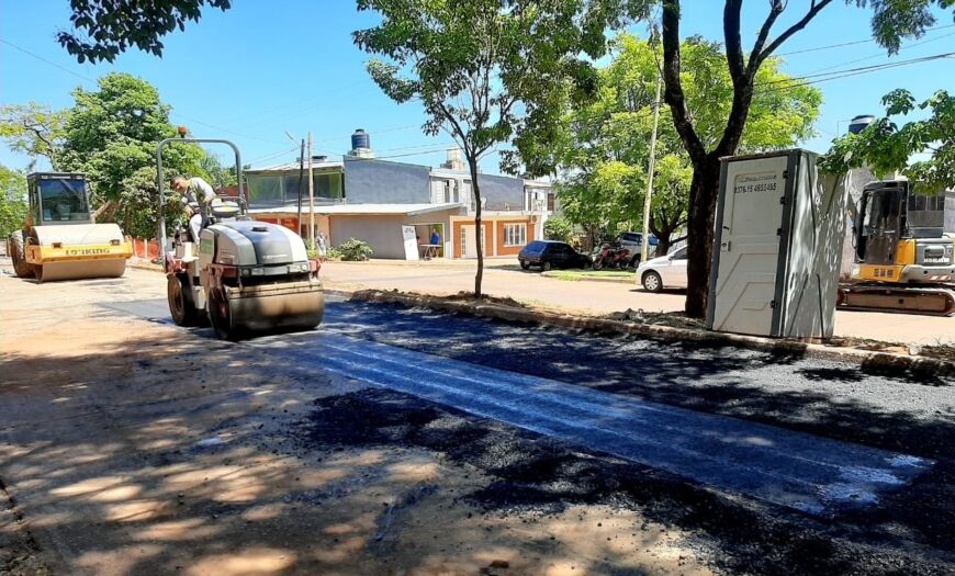 Avanzan los trabajos de infraestructura sobre la avenida Kolping de Posadas