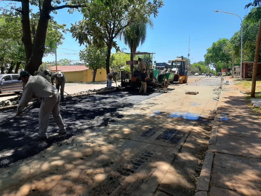 Avanzan los trabajos de infraestructura sobre la avenida Kolping de Posadas