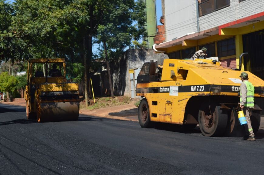 Municipales finalizaron obra de asfalto en la chacra 139 de Posadas