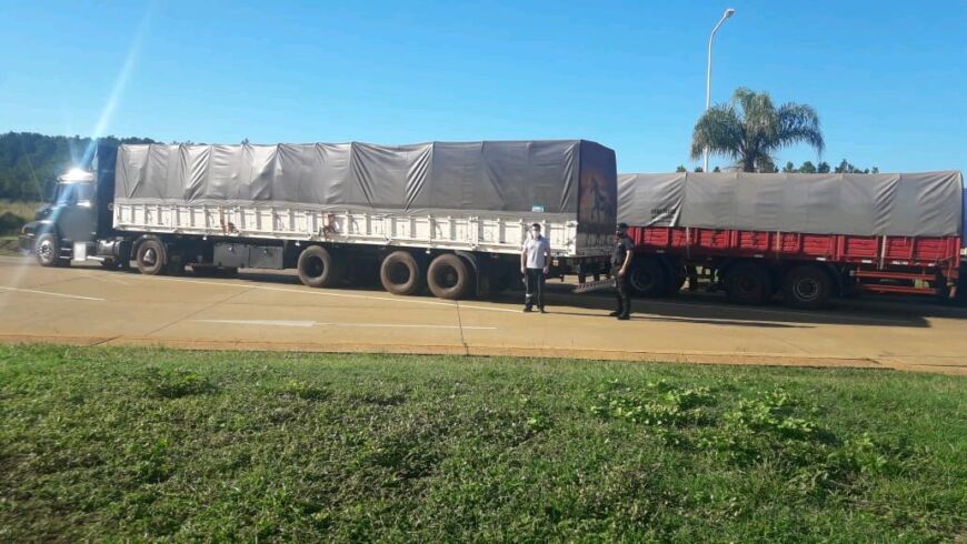 Otros dos camiones fueron retenidos con carga ilegal de soja cuando ingresaban a Misiones