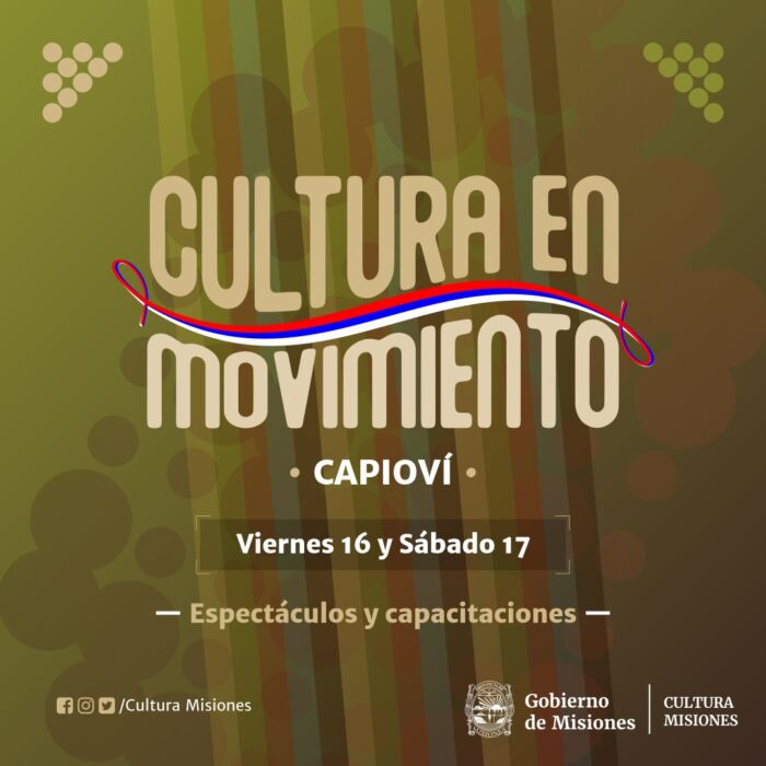Cultura en Movimiento desembarcará este fin de semana en Capioví