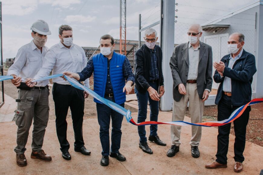 Dejaron inaugurada la planta de energía fotovoltaica en el barrio Itaembé Guazú de Posadas