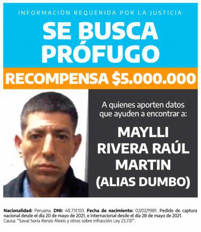 Nación ofrece una recompensa de $5 millones por "Dumbo", el narco más buscado del país