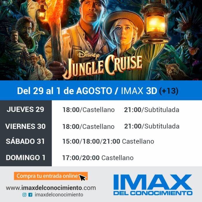 Jungle Cruise, el nuevo film de Disney llegó al IMAX