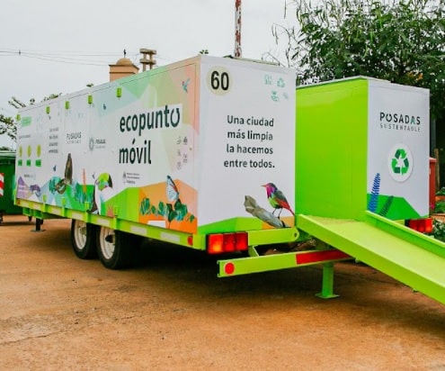 El Ecopunto Móvil recopiló casi 2400 kilos de residuos en distintos puntos de Posadas